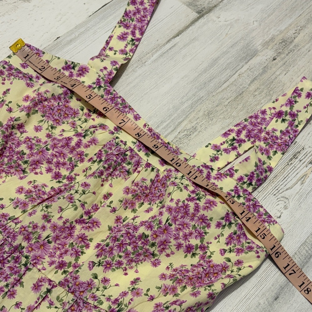 Heartloom Nicka Purple and Pale Yellow Floral Mini Dress Size Small NWT - Picture 11 of 13